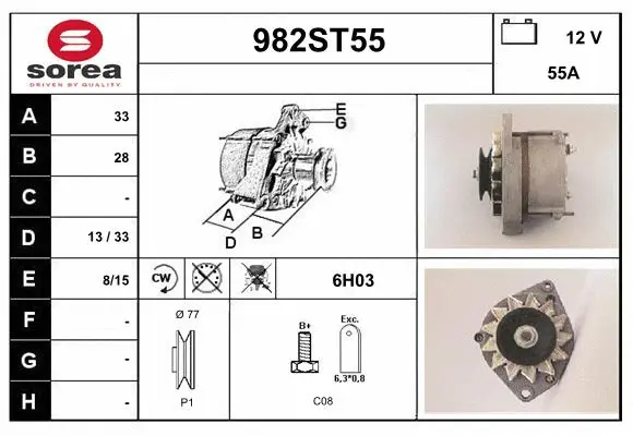 Alternator (982ST55)