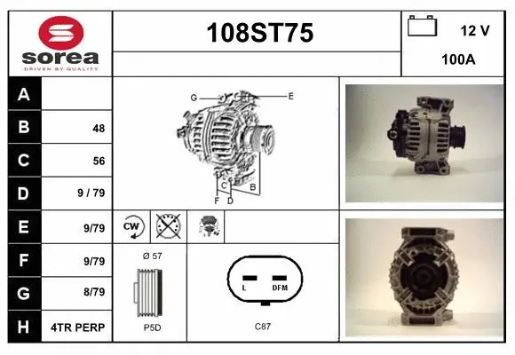 Alternator (108ST75)