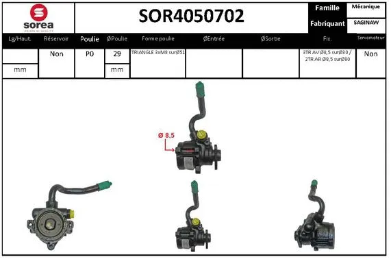 Hydraulic Pump, steering (SOR4050702)
