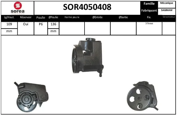 Hydraulic Pump, steering (SOR4050408)