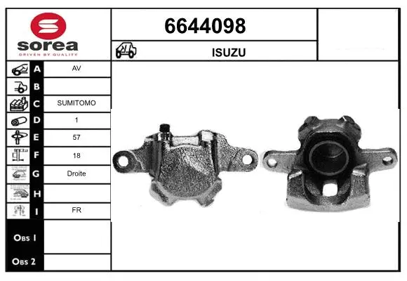 Brake Caliper (6644098)