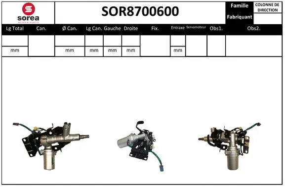 Steering Column (SOR8700600)