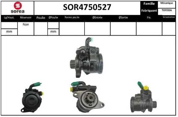 Hydraulic Pump, steering (SOR4750527)