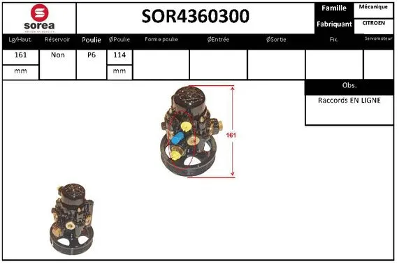 Hydraulic Pump, steering (SOR4360300)