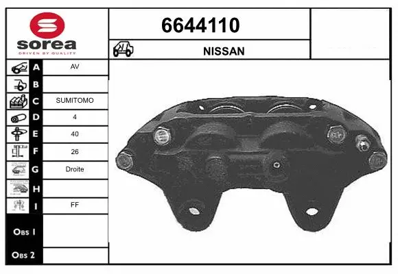 Brake Caliper (6644110)