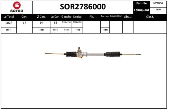 Steering Gear (SOR2786000)