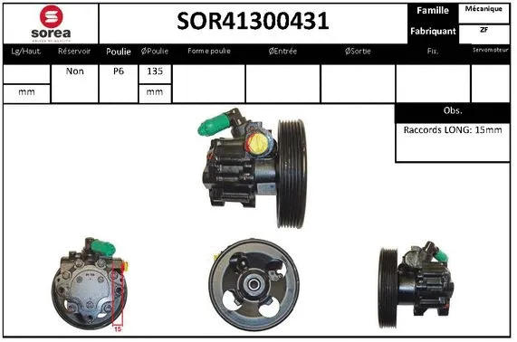 Hydraulic Pump, steering (SOR41300431)