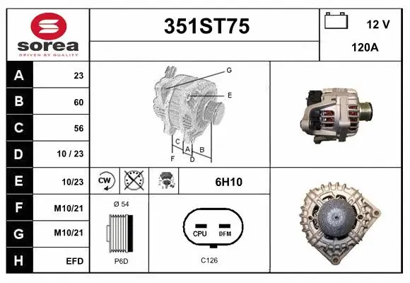 Alternator (351ST75)