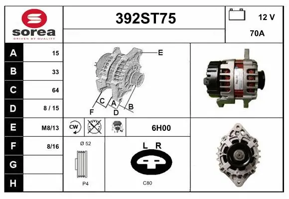 Alternator (392ST75)