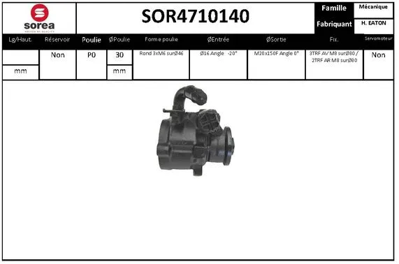 Hydraulic Pump, steering (SOR4710140)
