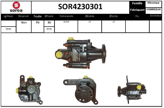 Hydraulic Pump, steering (SOR4230301)