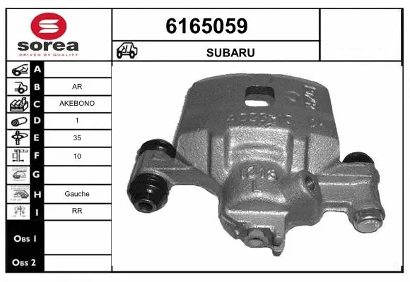 Brake Caliper (6165059)