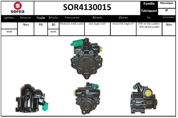 Hydraulic Pump, steering (SOR4130015)
