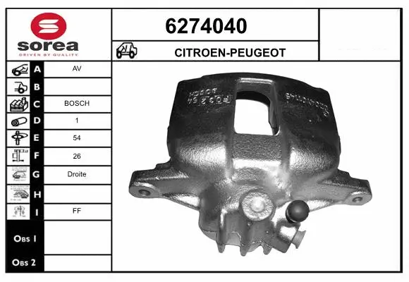 Brake Caliper (6274040)