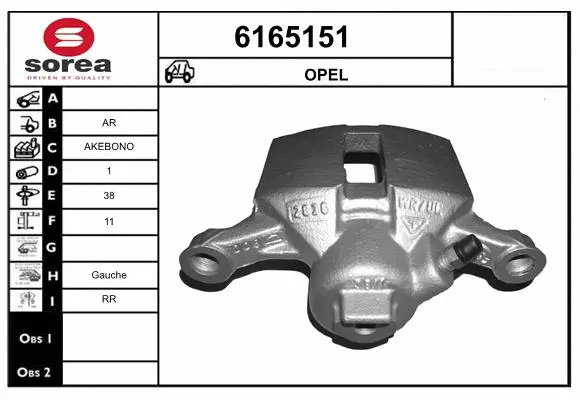 Brake Caliper (6165151)