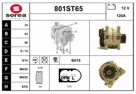 Alternator (801ST65)