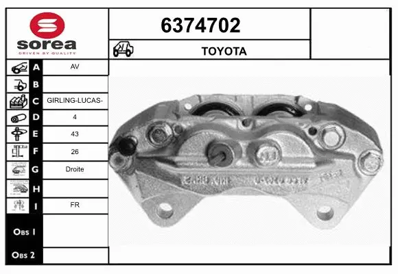 Brake Caliper (6374702)