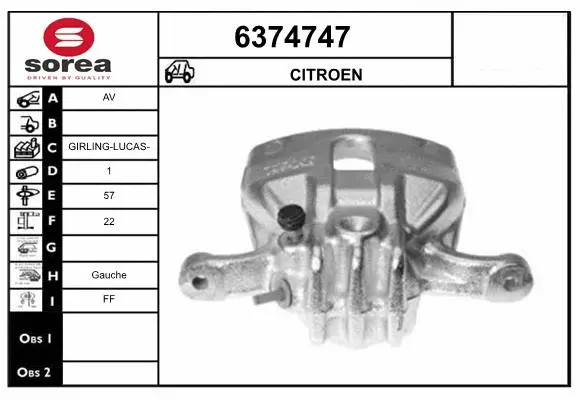 Brake Caliper (6374747)