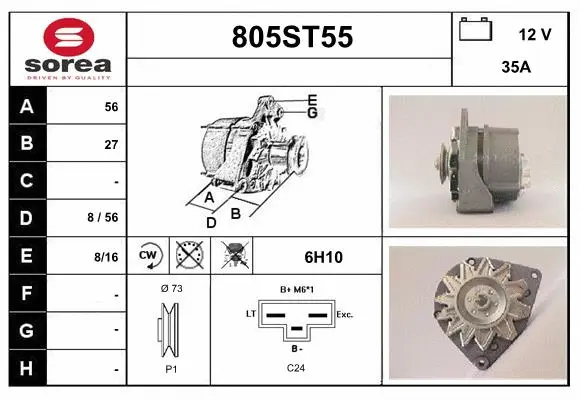 Alternator (805ST55)