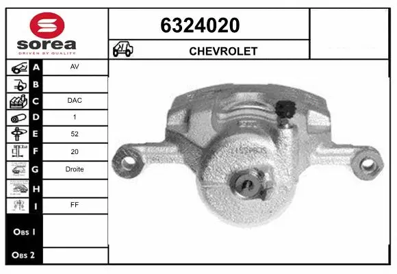 Brake Caliper (6324020)