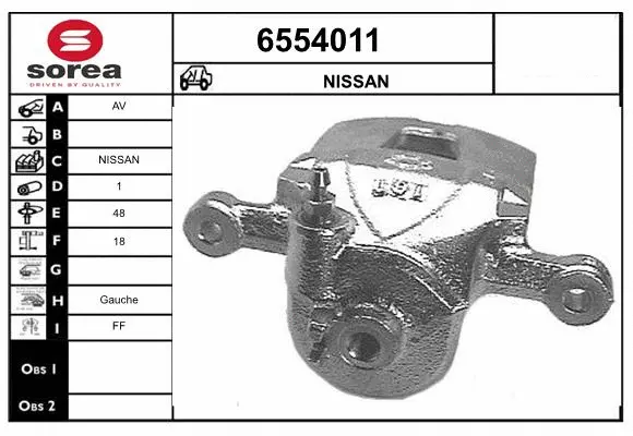 Brake Caliper (6554011)
