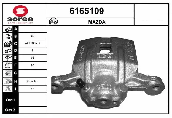 Brake Caliper (6165109)