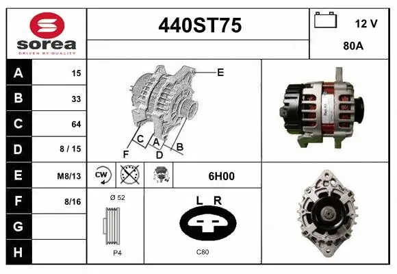 Alternator (440ST75)