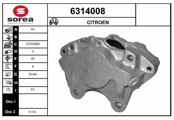 Brake Caliper (6314008)