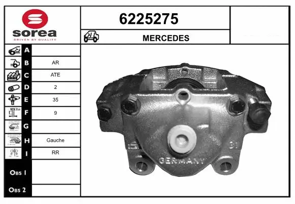 Brake Caliper (6225275)