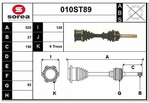 Drive Shaft (010ST89)