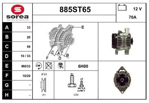 Alternator (885ST65)