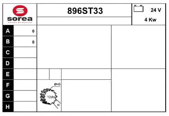 Starter (896ST33)