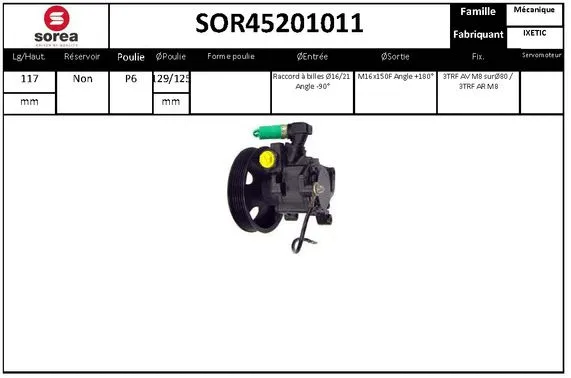 Hydraulic Pump, steering (SOR45201011)