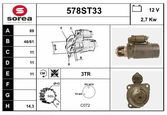 Starter (578ST33)