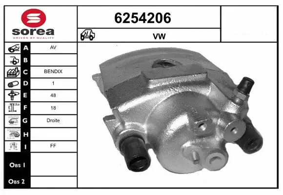 Brake Caliper (6254206)