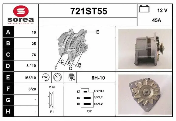 Alternator (721ST55)