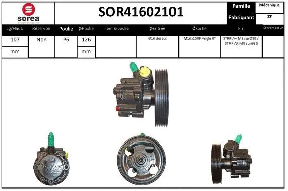 Hydraulic Pump, steering (SOR41602101)