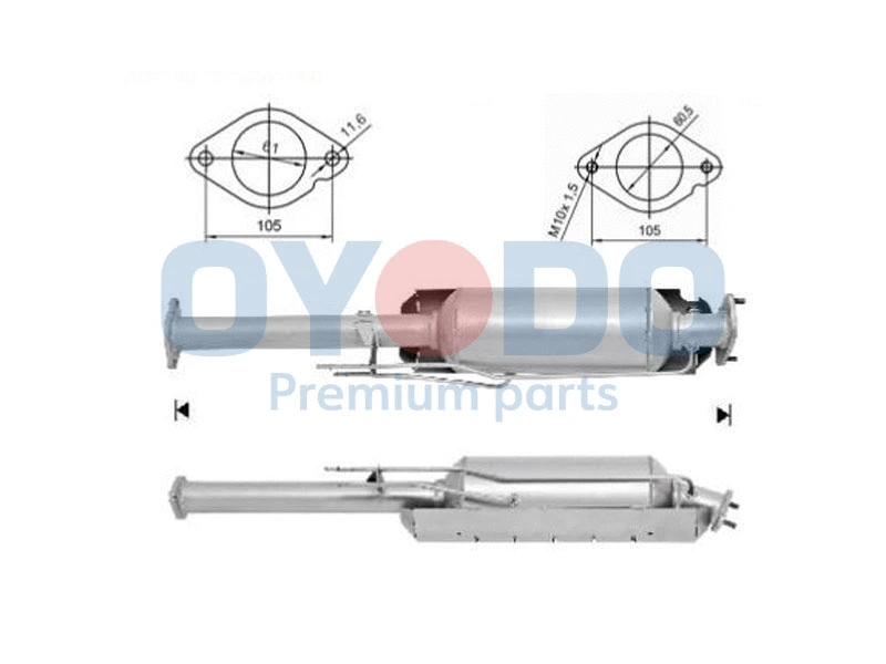 Soot/Particulate Filter, exhaust system (20N0018-OYO)