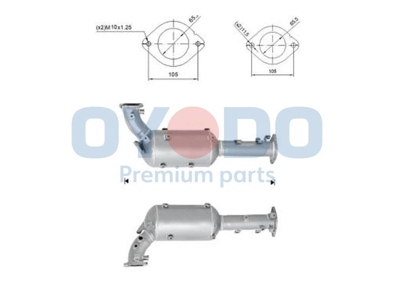 Soot/Particulate Filter, exhaust system (20N0065-OYO)