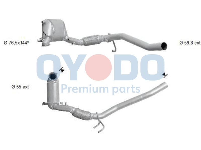 Soot/Particulate Filter, exhaust system (20N0029-OYO)