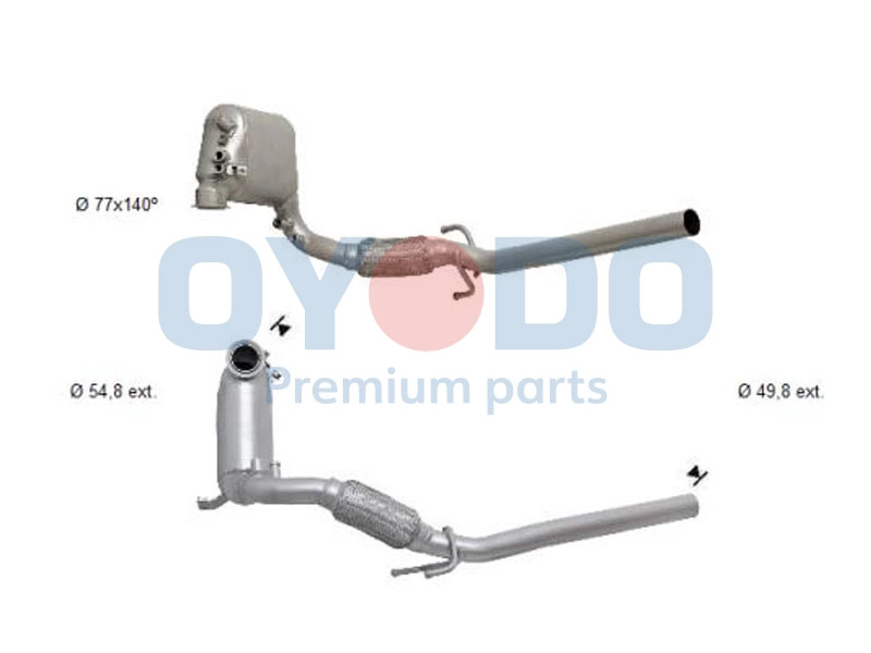Soot/Particulate Filter, exhaust system (20N0136-OYO)