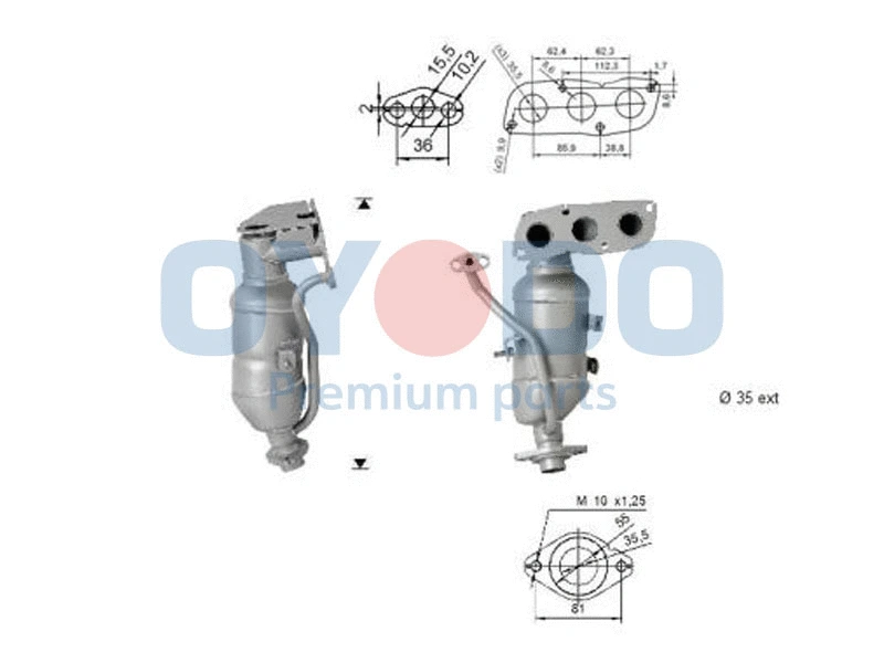 Catalytic Converter (10N0086-OYO)
