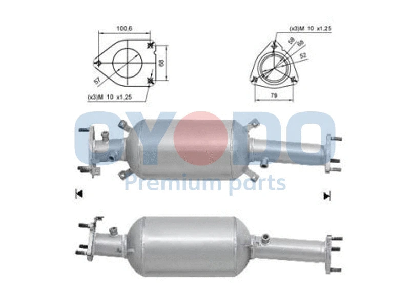 Soot/Particulate Filter, exhaust system (20N0044-OYO)