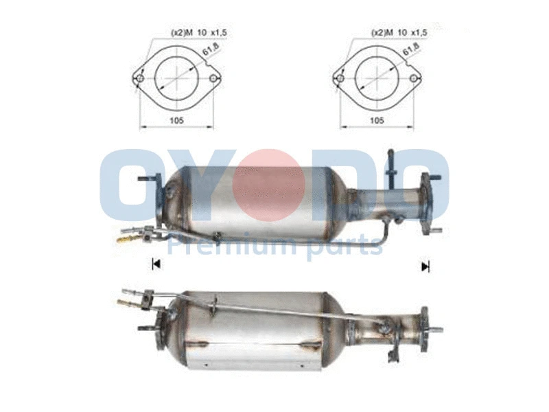 Soot/Particulate Filter, exhaust system (20N0006-OYO)