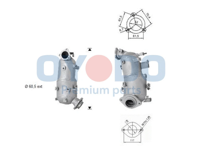Soot/Particulate Filter, exhaust system (20N0053-OYO)