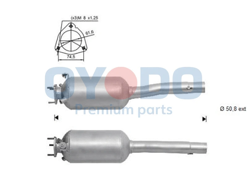 Soot/Particulate Filter, exhaust system (20N0074-OYO)