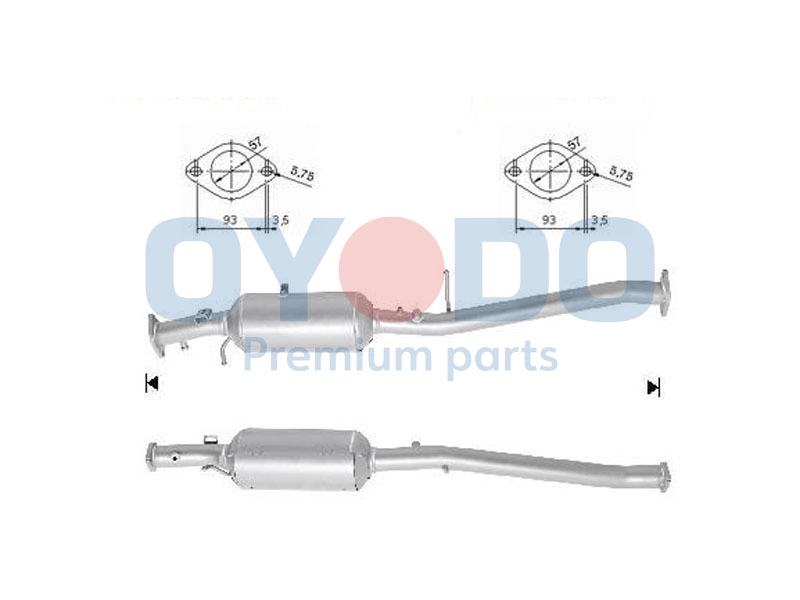 Soot/Particulate Filter, exhaust system (20N0155-OYO)