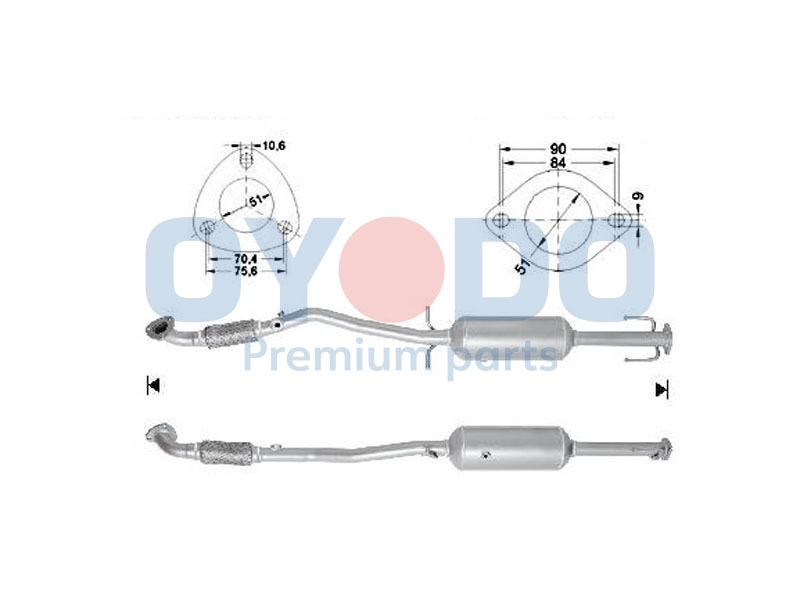 Soot/Particulate Filter, exhaust system (20N0120-OYO)