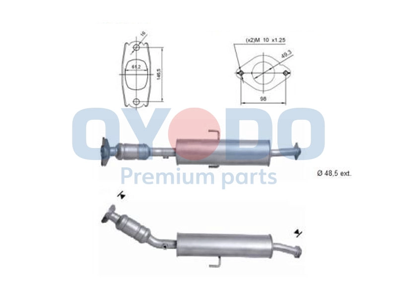 Catalytic Converter (10N0157-OYO)