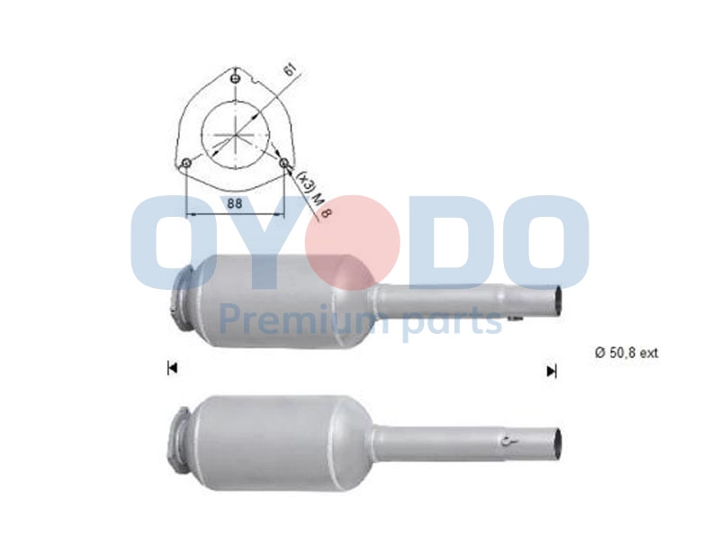 Soot/Particulate Filter, exhaust system (20N0105-OYO)